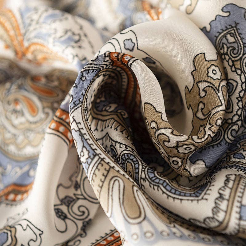 Vintage Paisley Pattern Square Scarf
