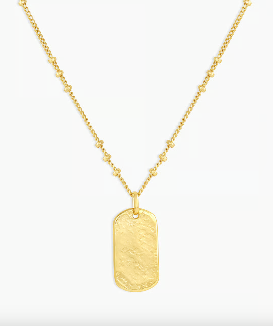 19 Gold gorjana Griffin Dog Tag Charm Necklace – Shol's boutique
