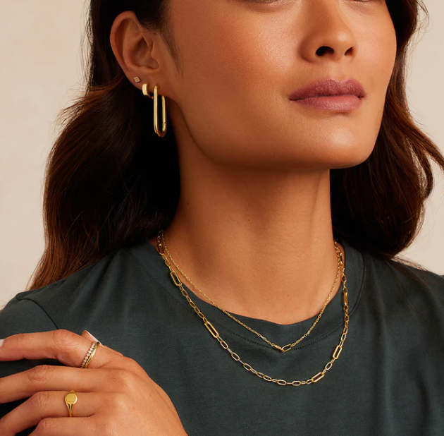 Gorjana chloe frontal hoop earrings discount