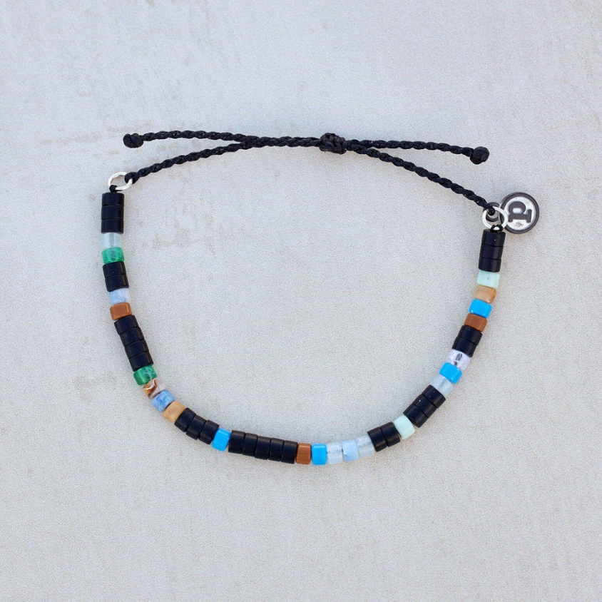 Men's Puravida Mixed Seed Bead Stretch bracelet
