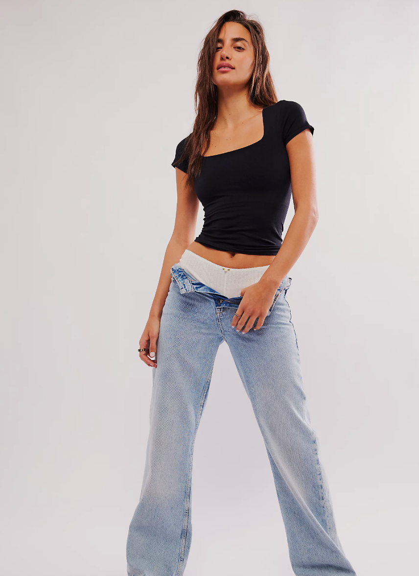 Free People Clean Lines Baby Tee