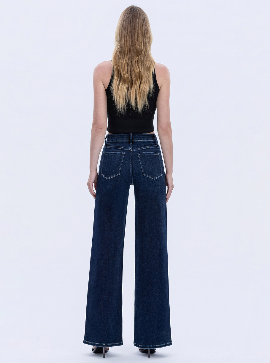Flying Monkey Dark Wash Wide Leg Jeans