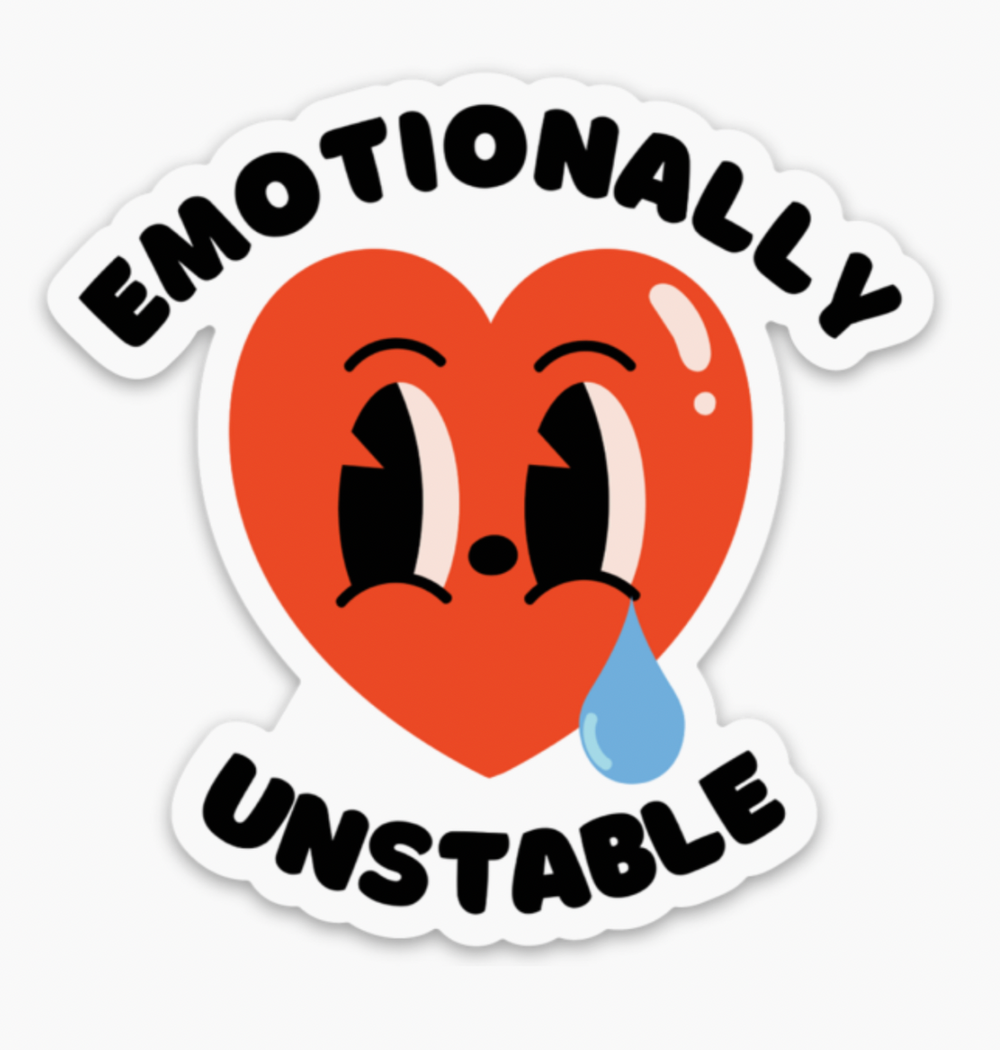 FUN CLUB Stickers; Maybe Today Satan, Emotionally Unstable, Made it through some Really Hard Shit - Trophy sticker
