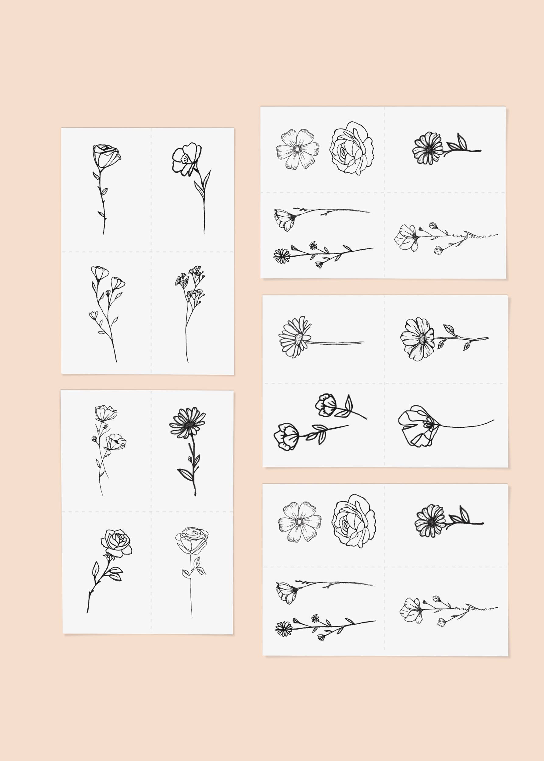 INKED by Dani - Blooming Temporary Tattoo Pack