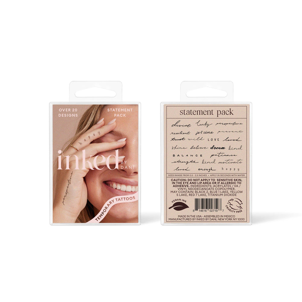 INKED by Dani - Statement Temporary Tattoo Pack