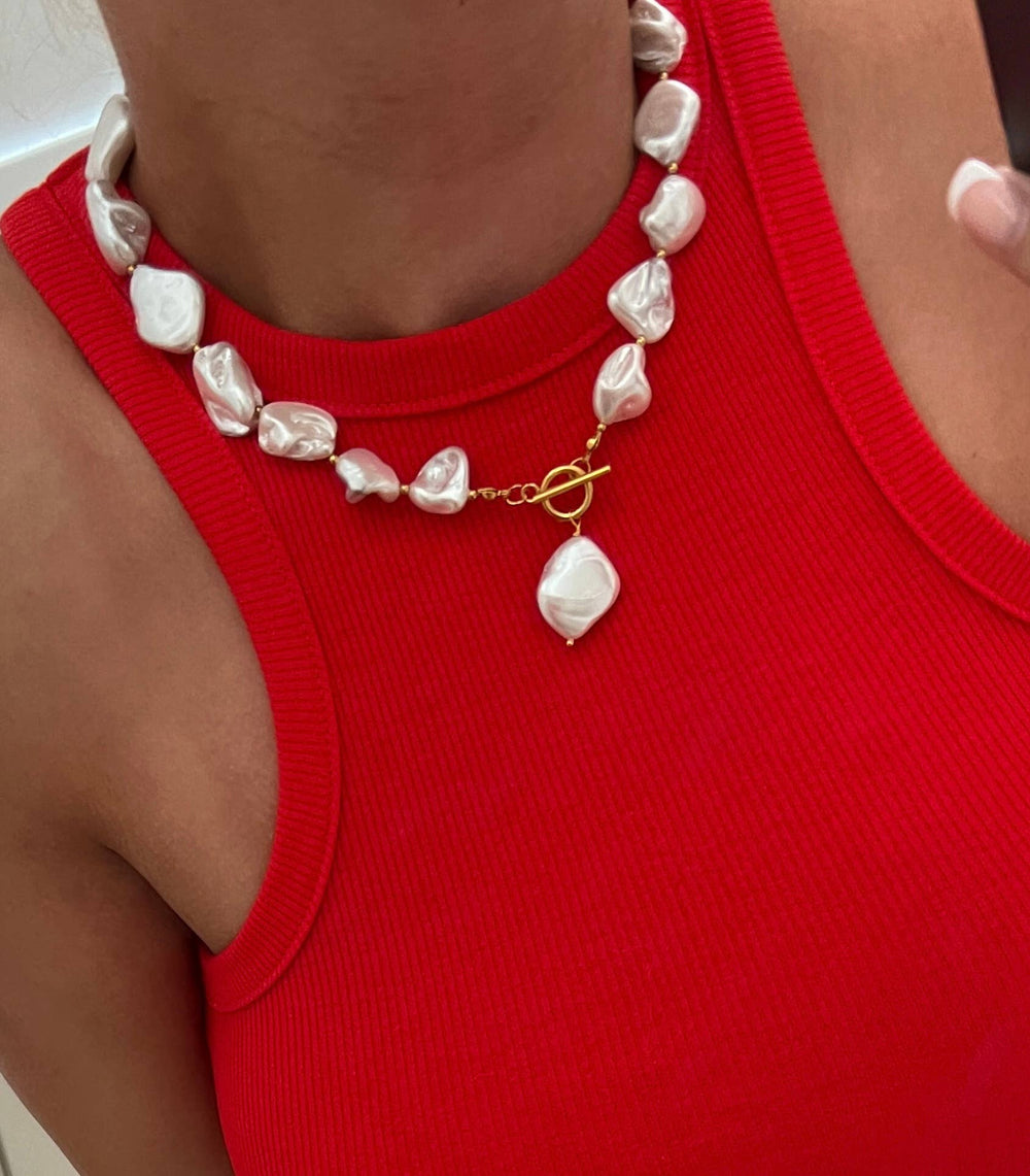 Chansuttpearls - CHUNKY PEARL NECKLACE