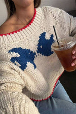 Oversized Knit Angel Fish Sweater