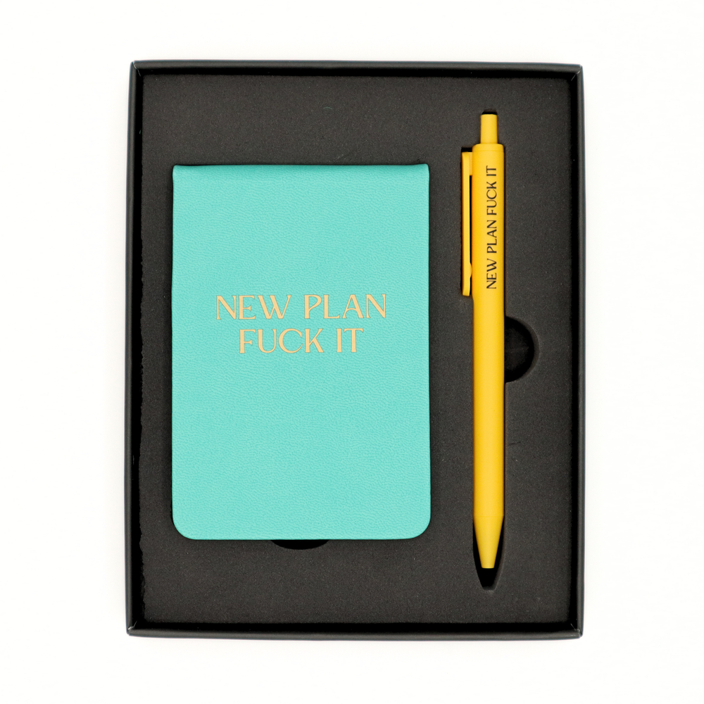 Funny Pocket Journal & Pen Box Set