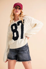 Valorie Cream Knit 87 Sweater
