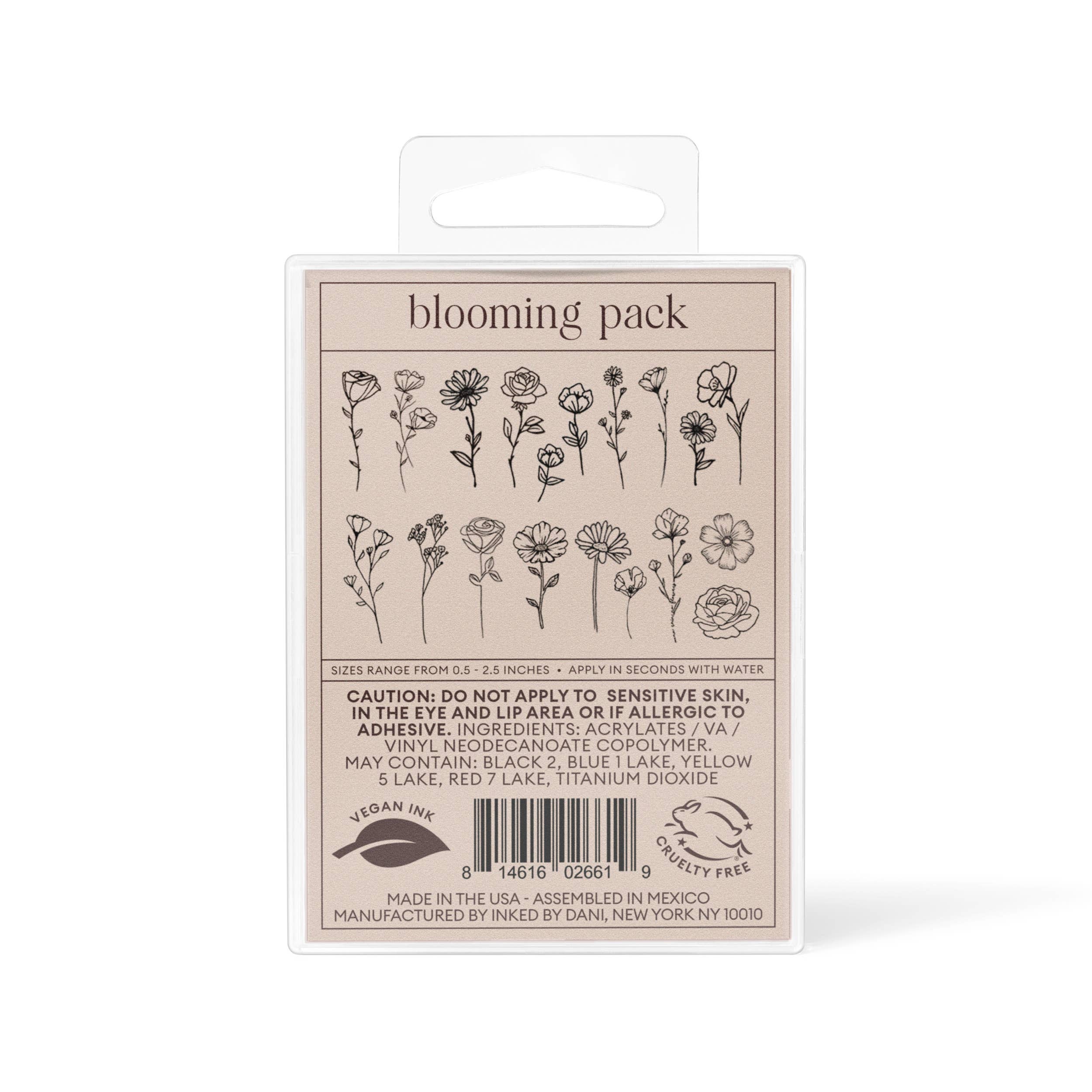 INKED by Dani - Blooming Temporary Tattoo Pack