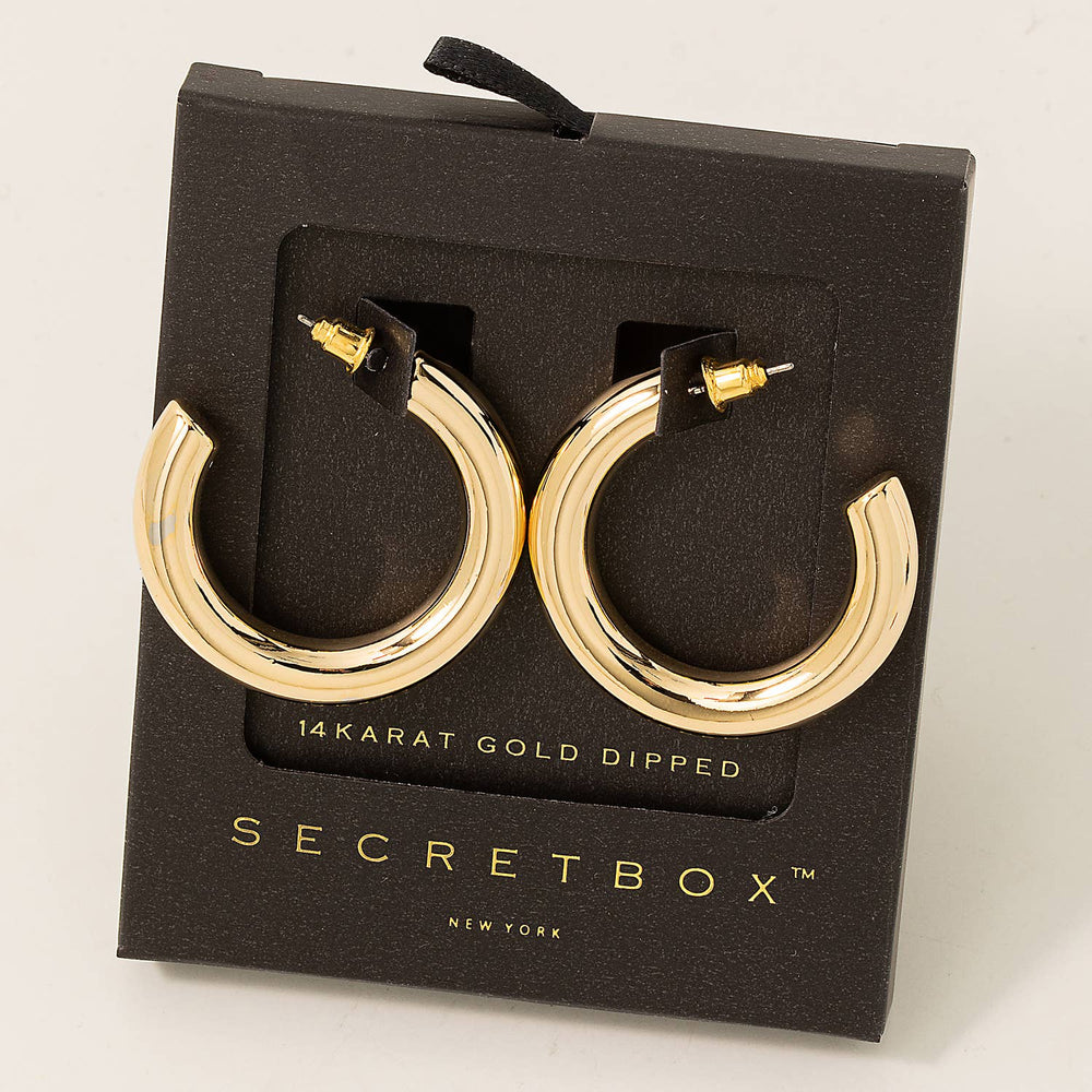 Gold Statement Hoop Earrings