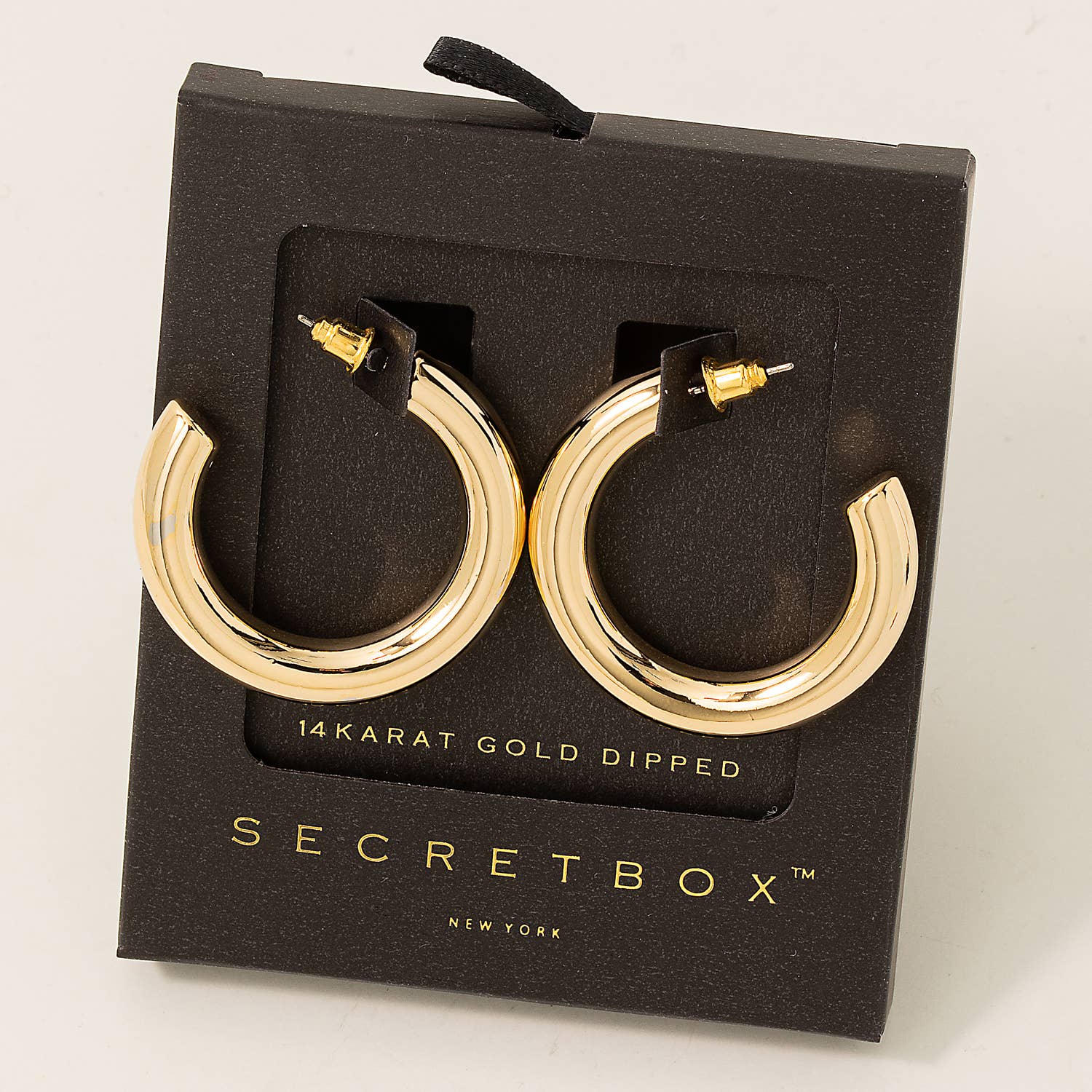Gold Statement Hoop Earrings