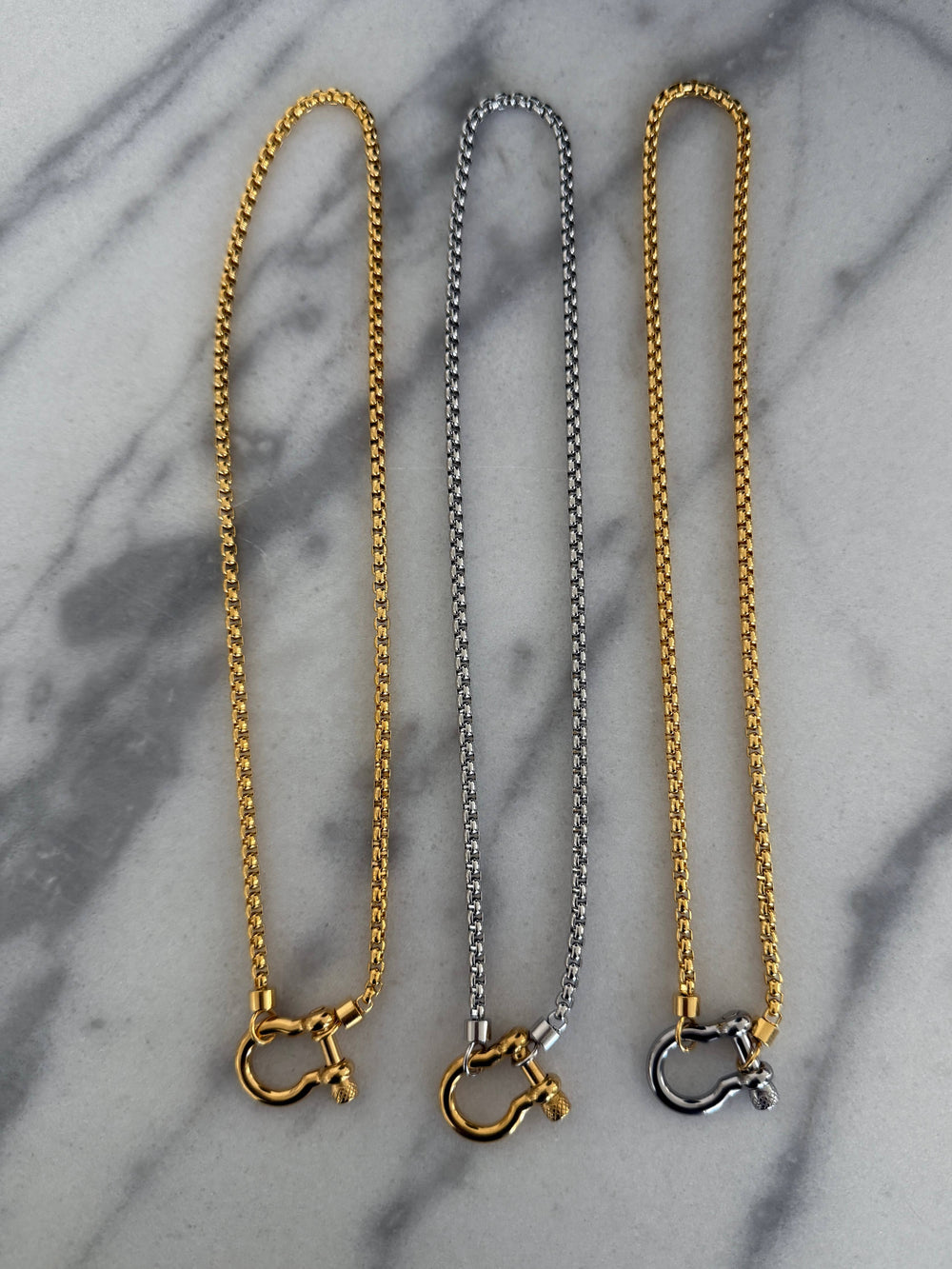 Shackle Lock Chain Necklace