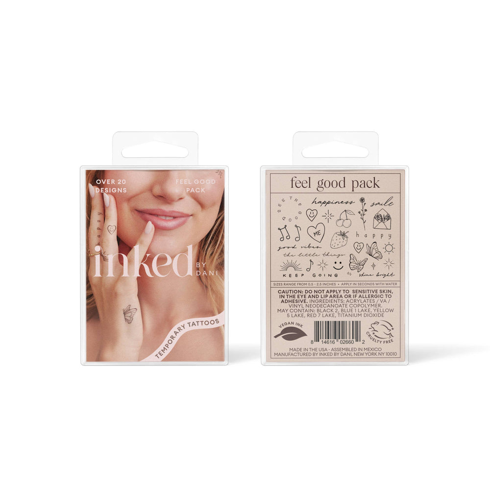 INKED by Dani - Feel Good Temporary Tattoo Pack