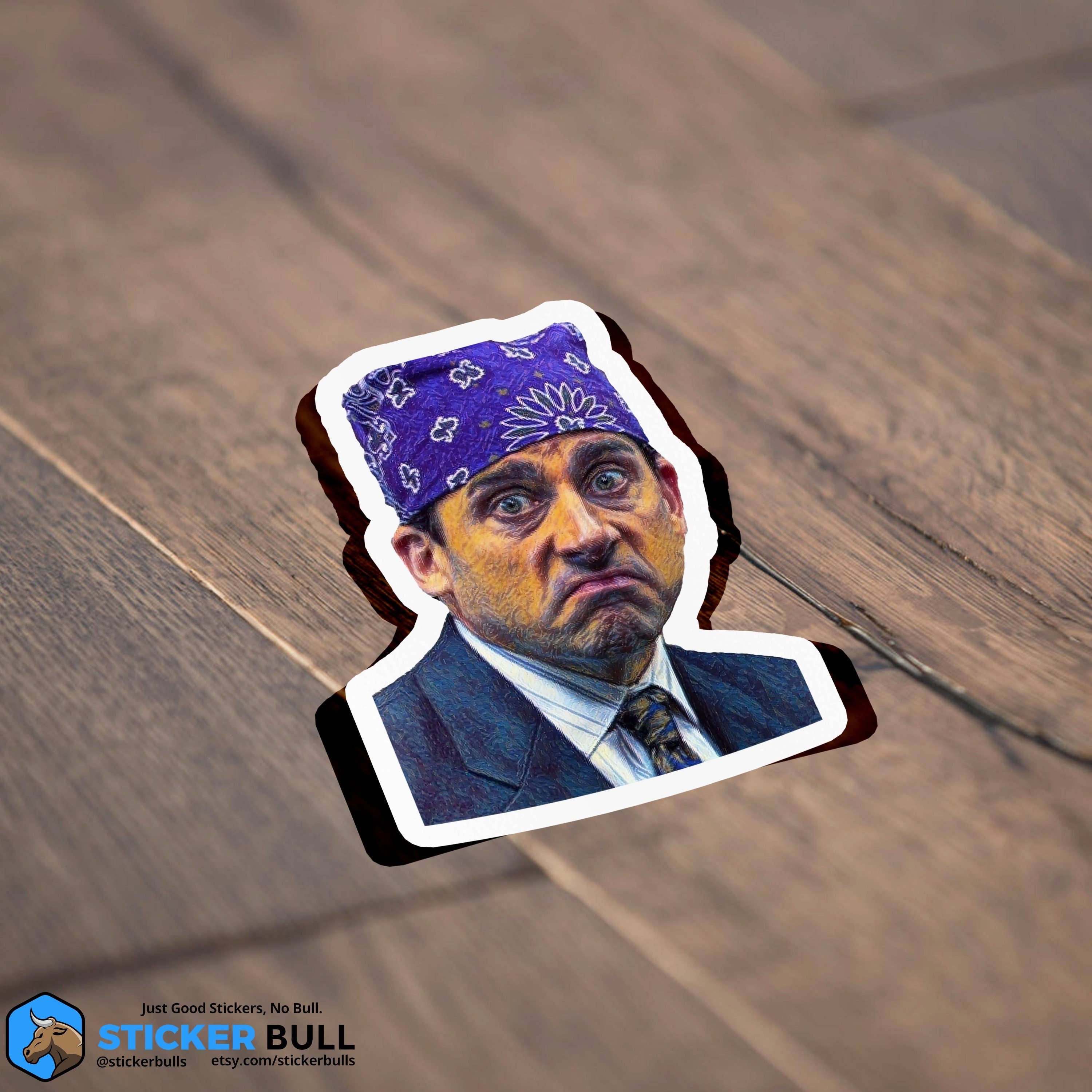 Sticker Bull - Prison Mike The Office Sticker, Funny Meme Sticker, The Office Sticker, The Office TV Show, Vinyl Sticker, Water Bottle, Hydroflask Sticker