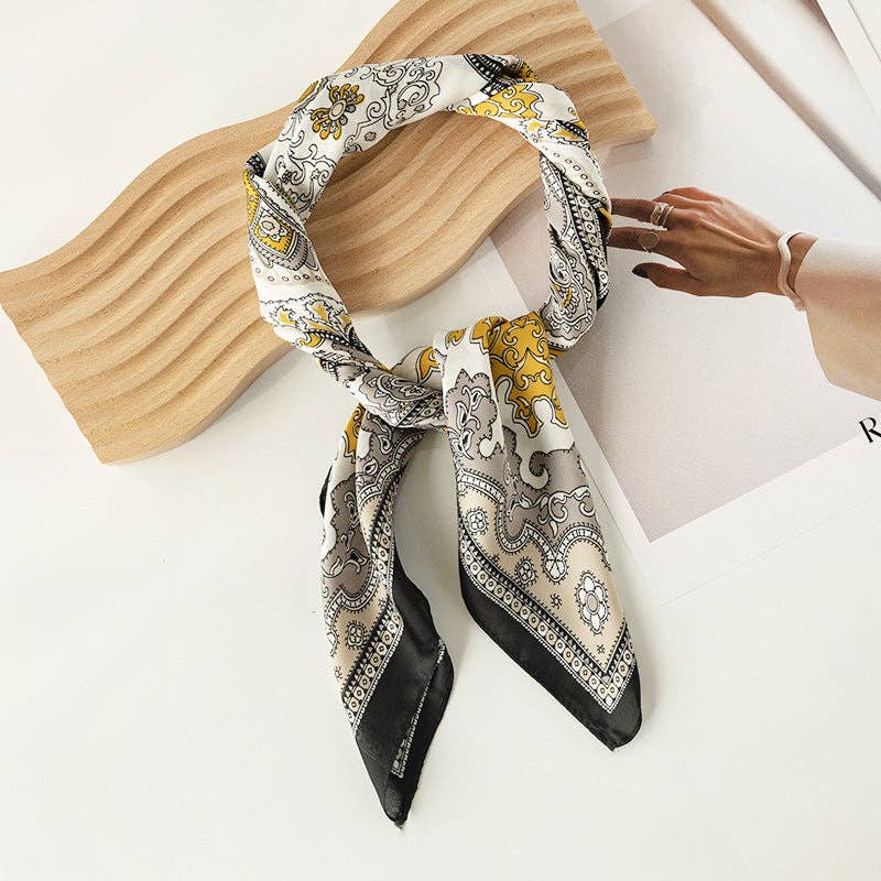 Vintage Paisley Pattern Square Scarf