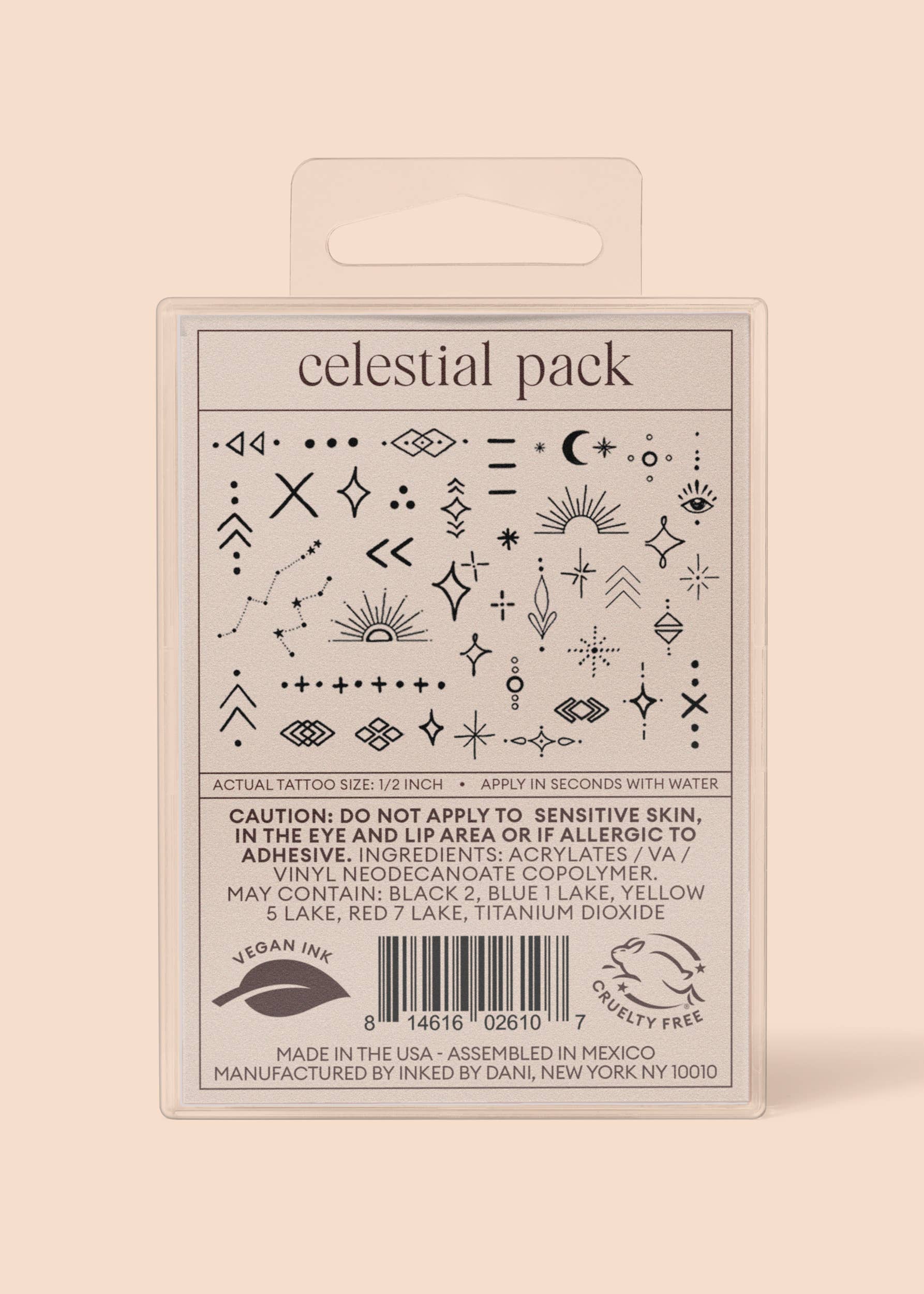 INKED by Dani - Celestial Temporary Tattoo Pack