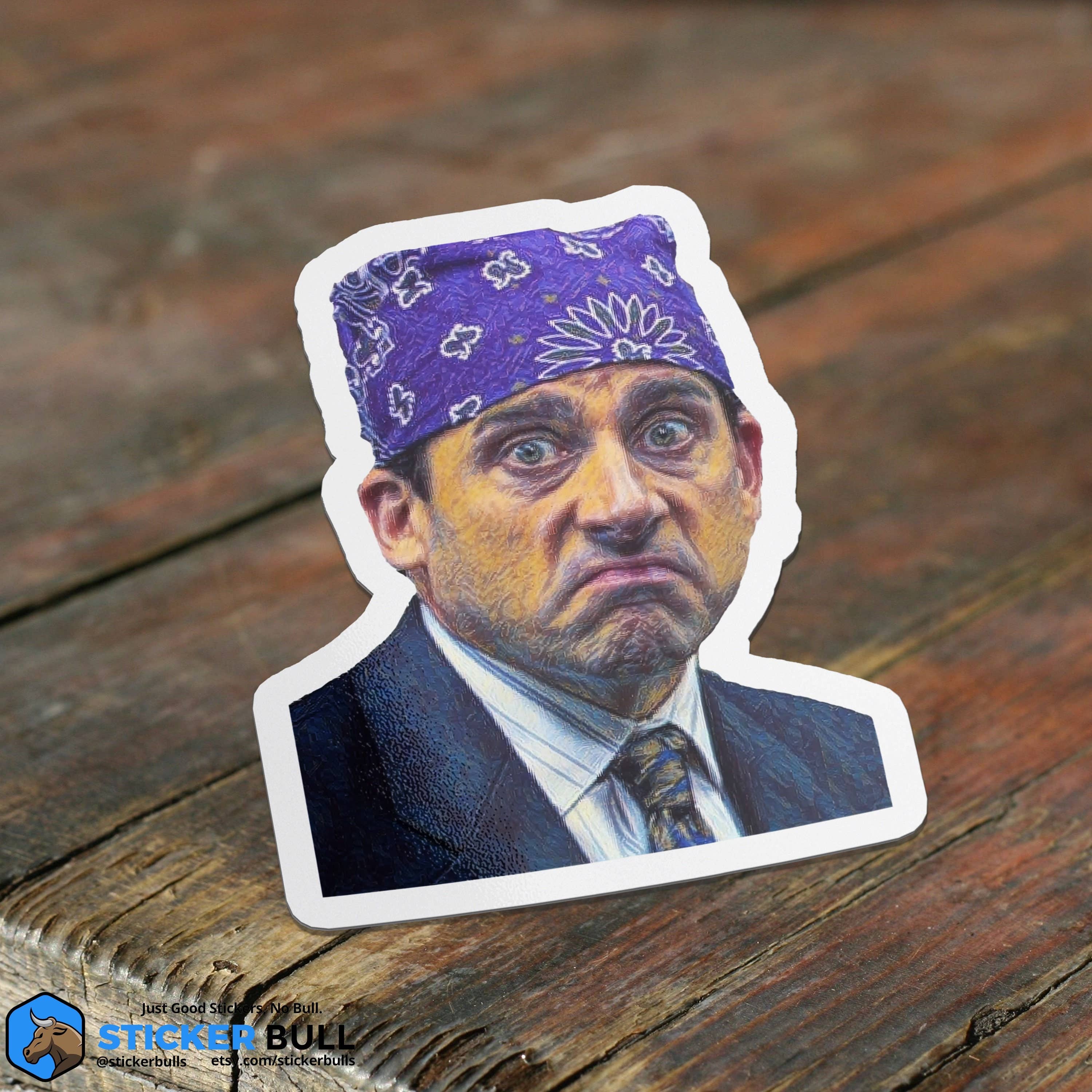 Sticker Bull - Prison Mike The Office Sticker, Funny Meme Sticker, The Office Sticker, The Office TV Show, Vinyl Sticker, Water Bottle, Hydroflask Sticker