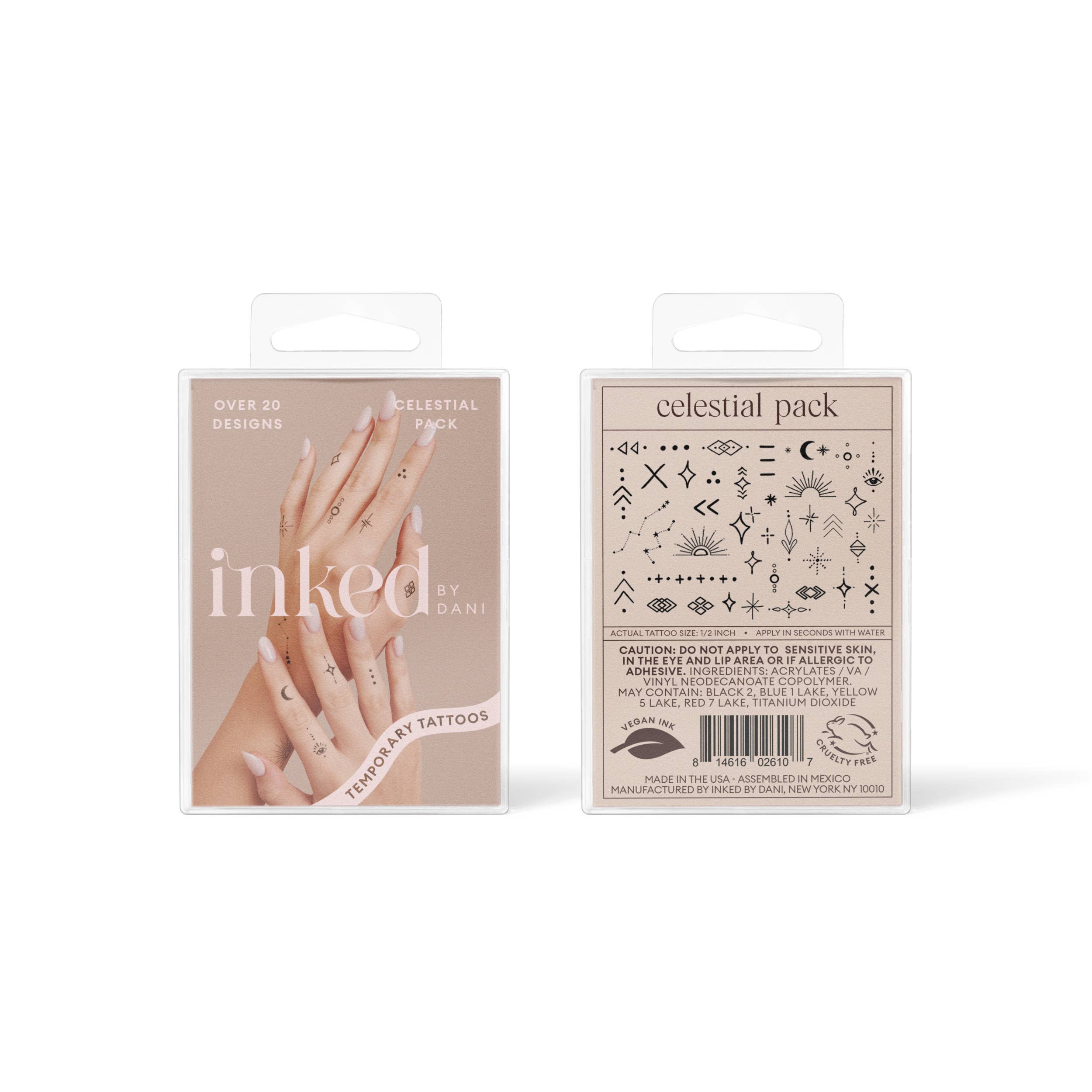 INKED by Dani - Celestial Temporary Tattoo Pack