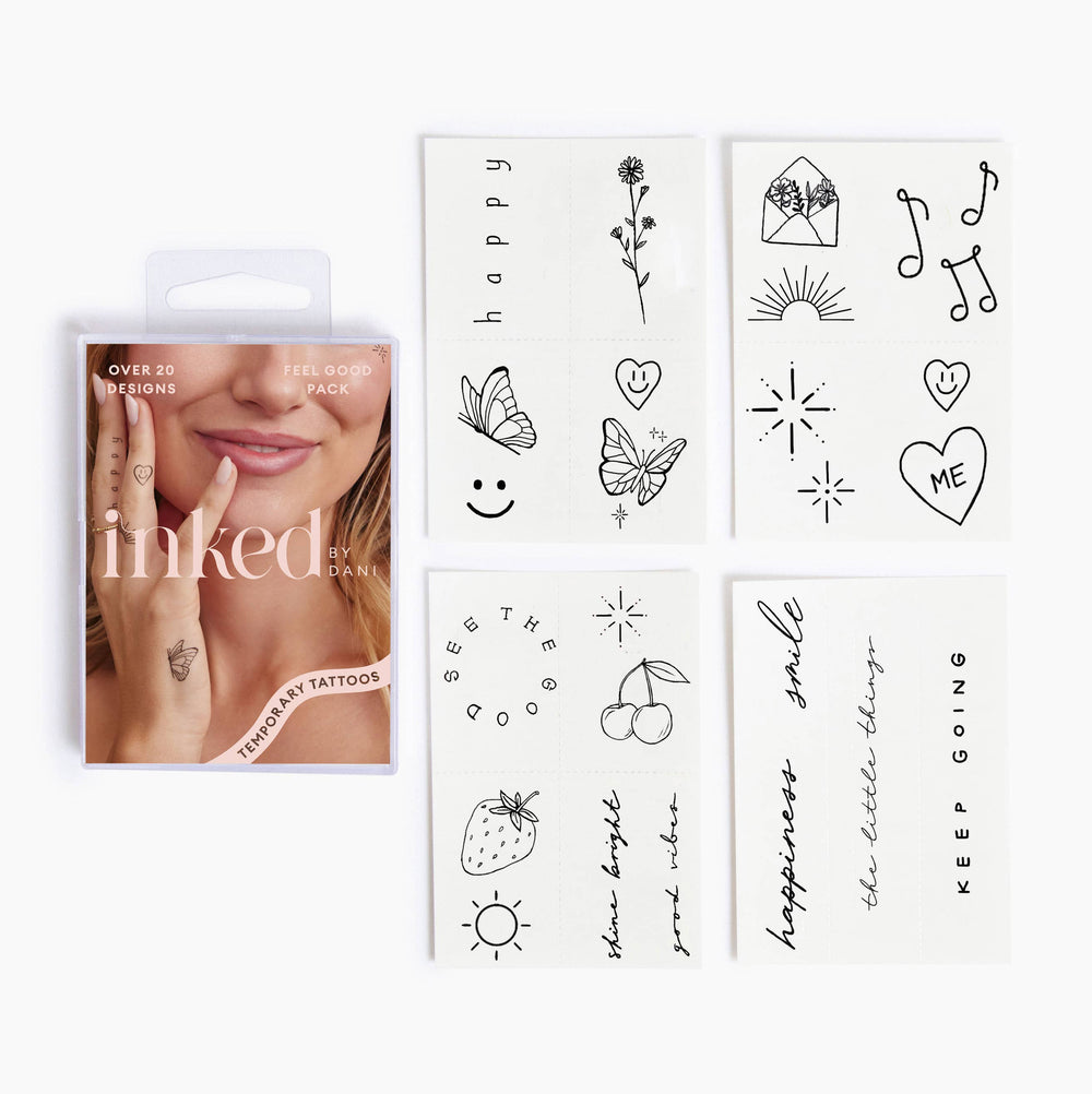 INKED by Dani - Feel Good Temporary Tattoo Pack