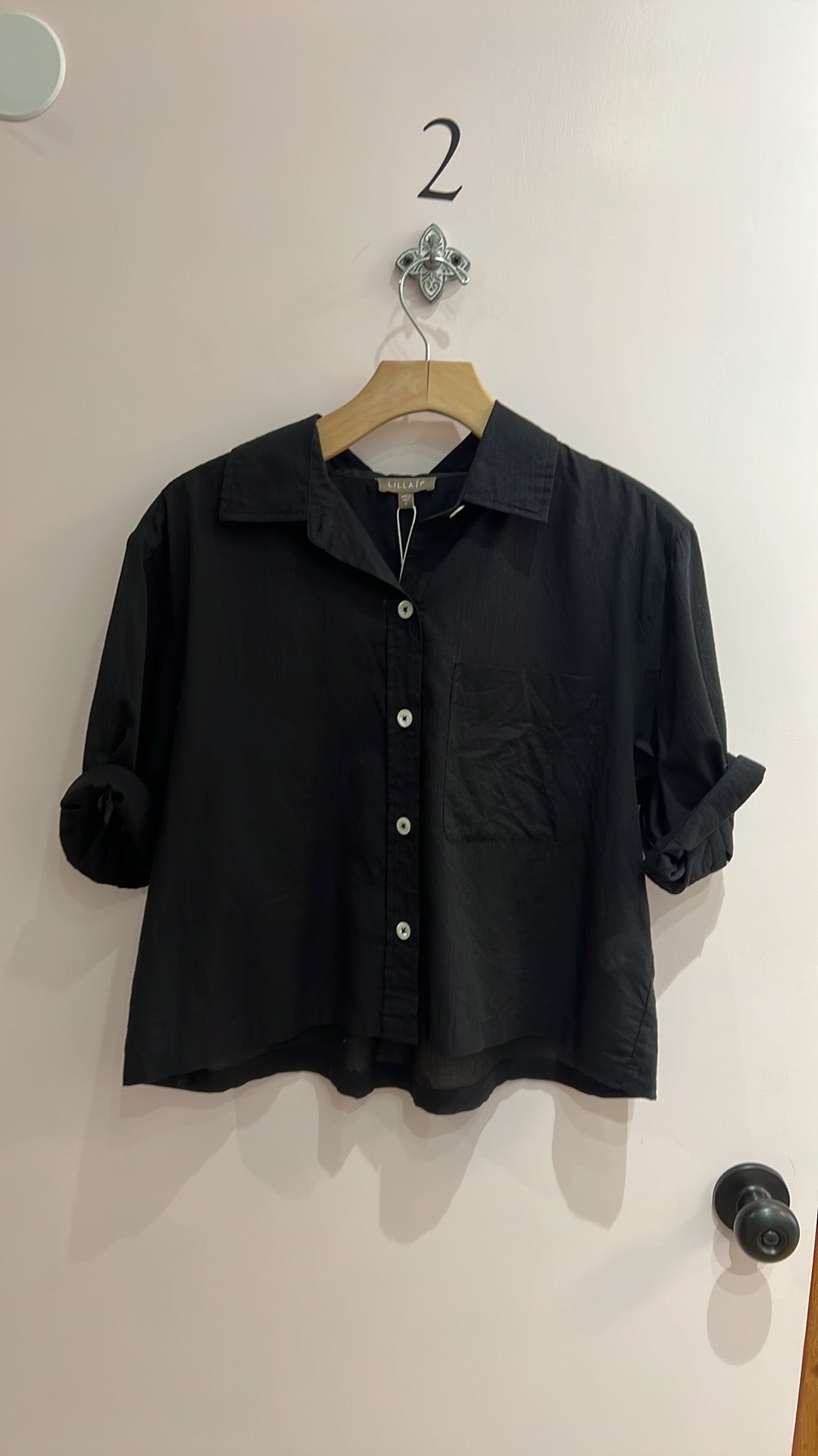 Lilla P Easy Sleeve Button Down Shirt