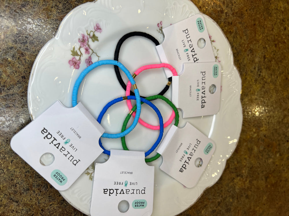 Cabrillo Vinyl disc Stretch Bracelets