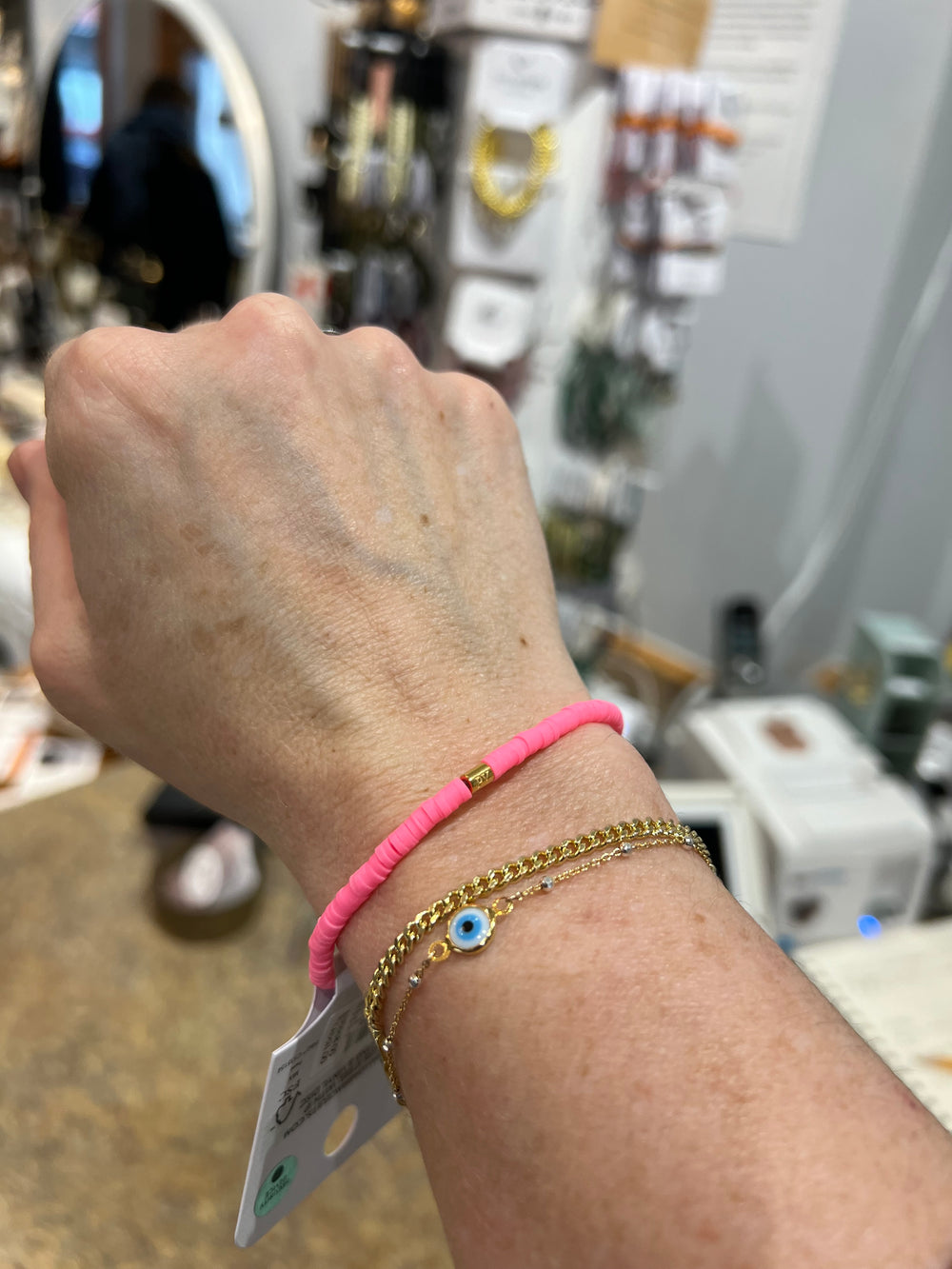 Cabrillo Vinyl disc Stretch Bracelets