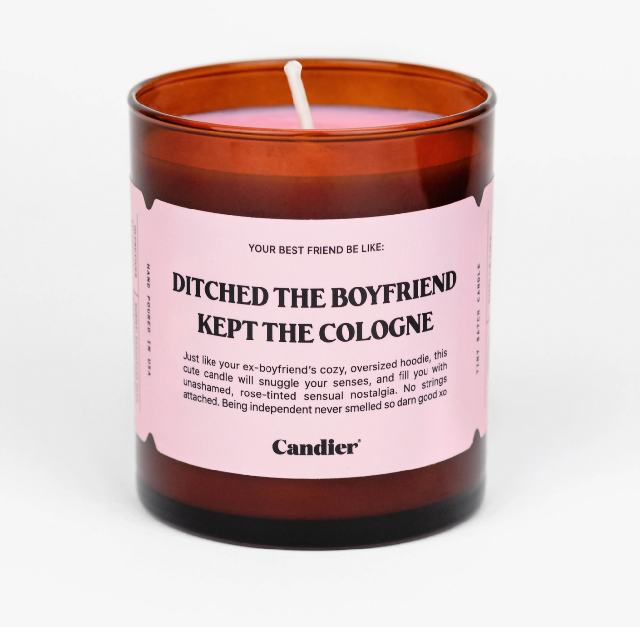 Candier "I SEE IT, I LIKE IT, I WANT IT, I GOT IT" 100% Soy Pink Glitter candles
