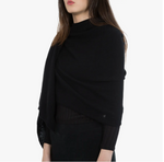 Classic Black Cashmere Blend Wrap