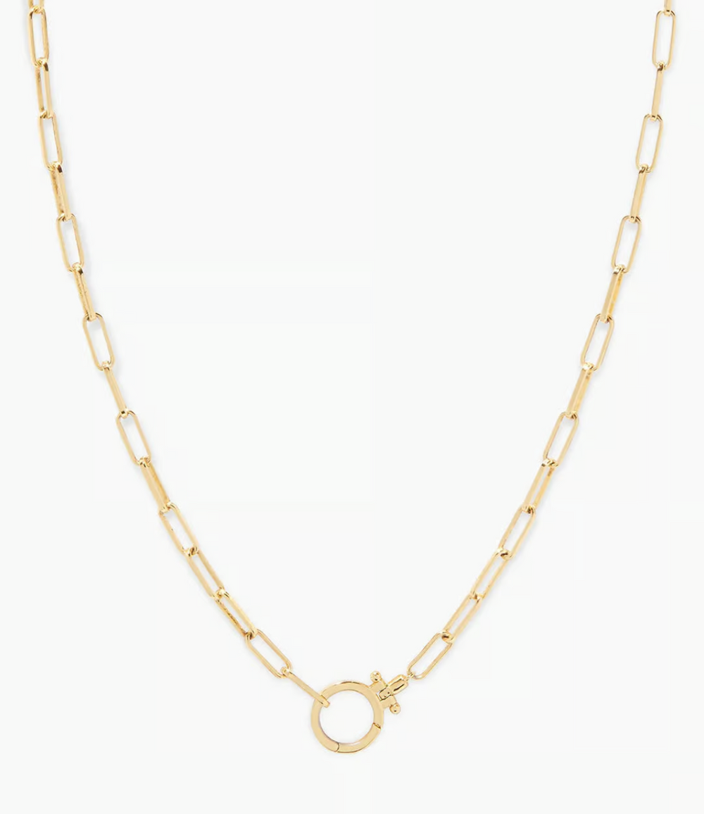 20" Gold Paperclip Chain gorjana Parker Necklace