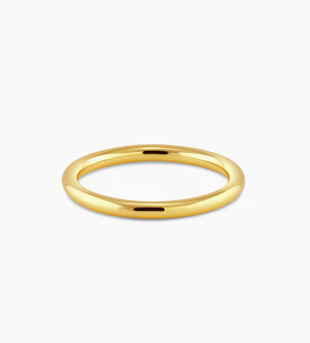 Size 7 Simple 18K gold gorjana Band Sloane Circle Ring