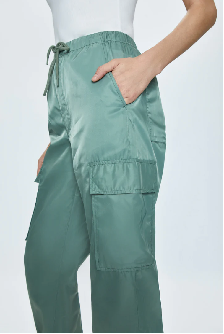 Pistola Jade Satin Cargo Pants