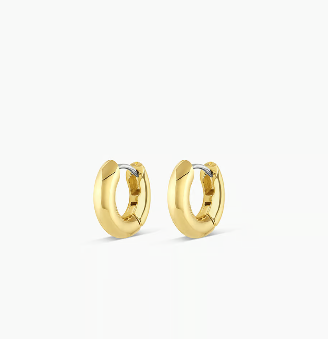 1/2" (half inch) gorjana Gold Lou Huggie Earrings