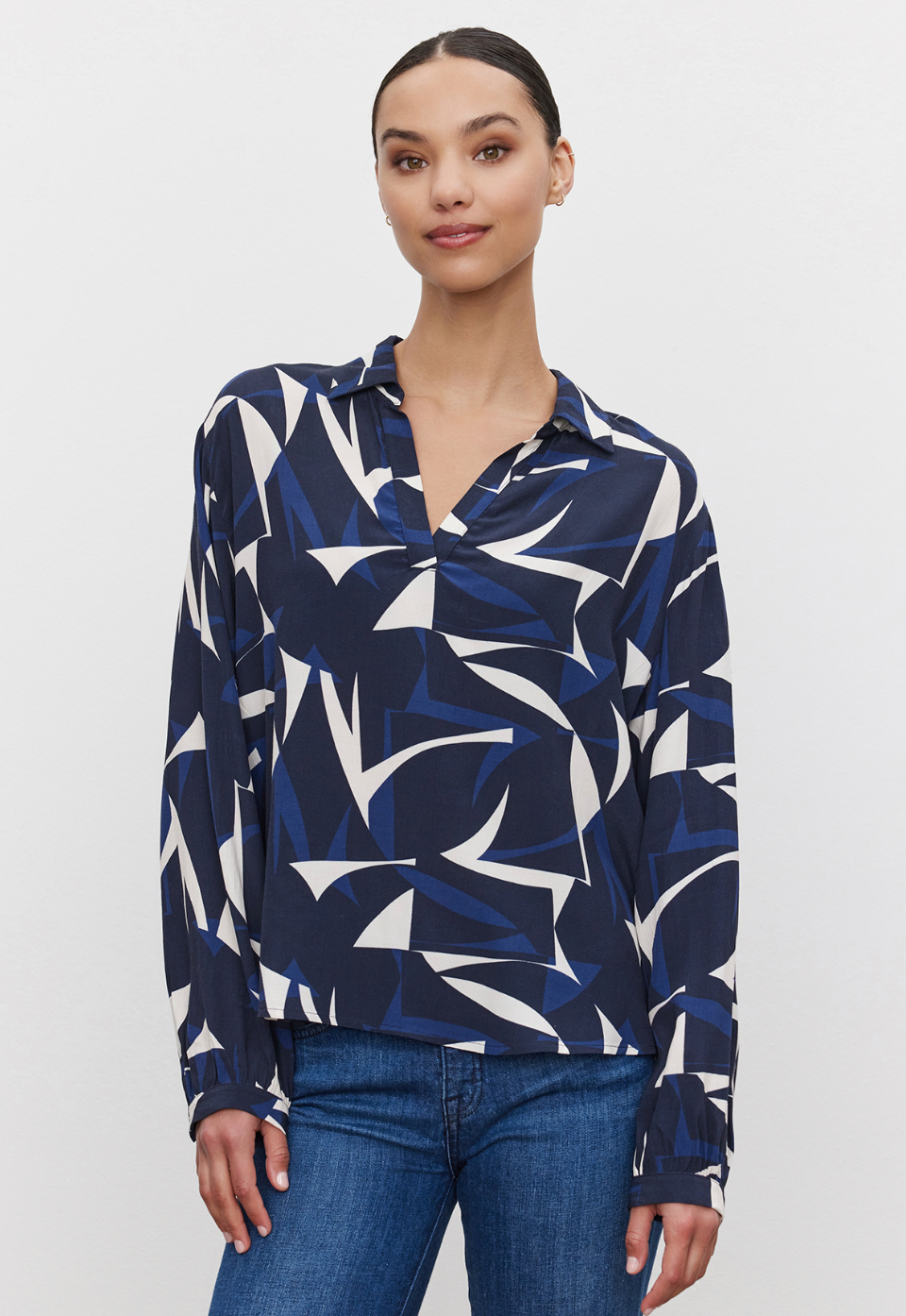 Velvet by Graham & Spencer Carah Printed Blouse