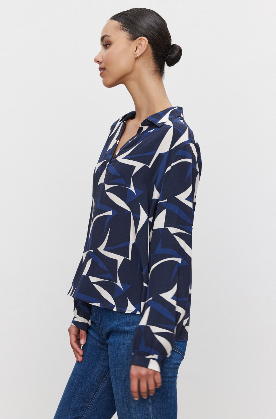 Velvet by Graham & Spencer Carah Printed Blouse