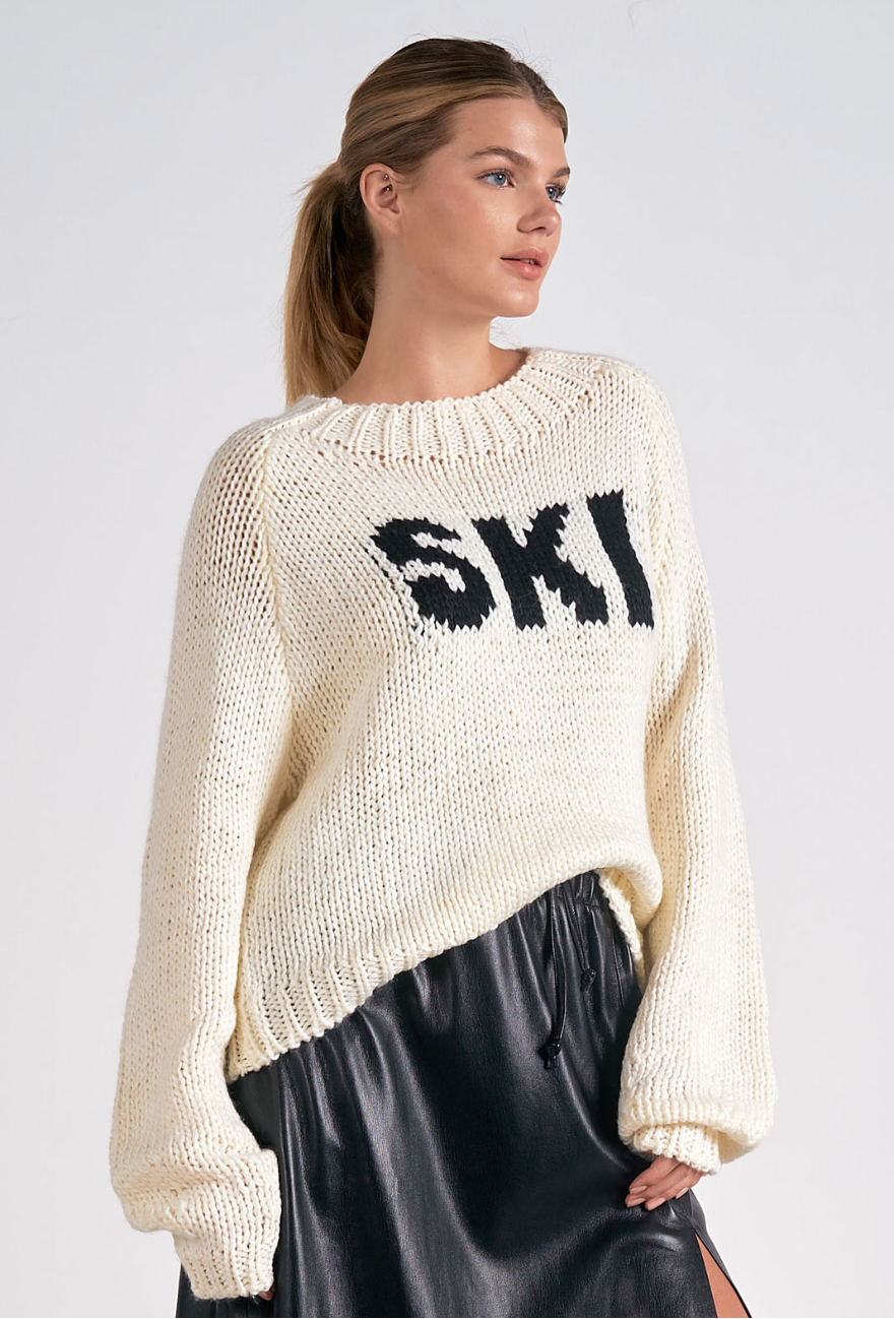 Elan Chunky Ski Crewneck Sweater