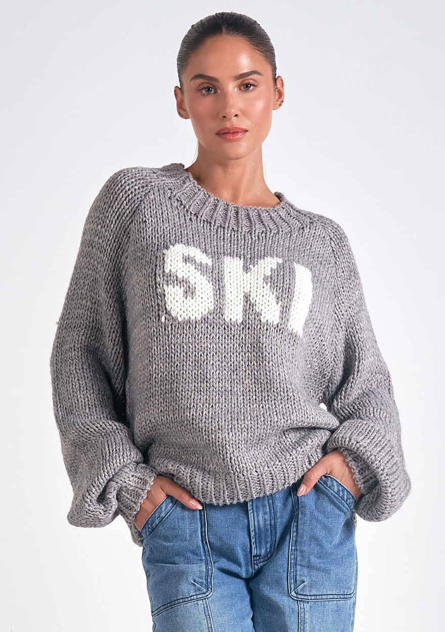 Elan Chunky Ski Crewneck Sweater