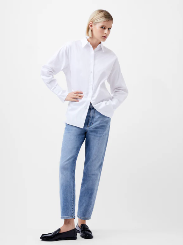 French Connection Long Sleeve Button Down Cotton Alexis Shirt