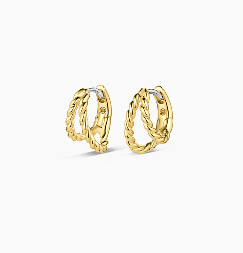 gorjana Crew Split Gold Huggie Earrings