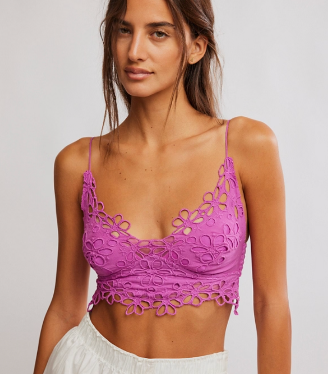 Free People Stretch Lace Asteria Eylelet bralette brami