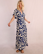 Geometric Print Maxi Dress