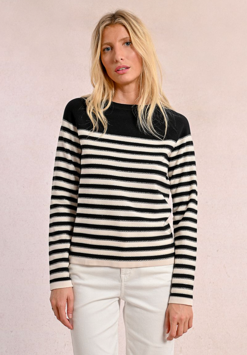 Long Sleeve Striped Sailor Sweater