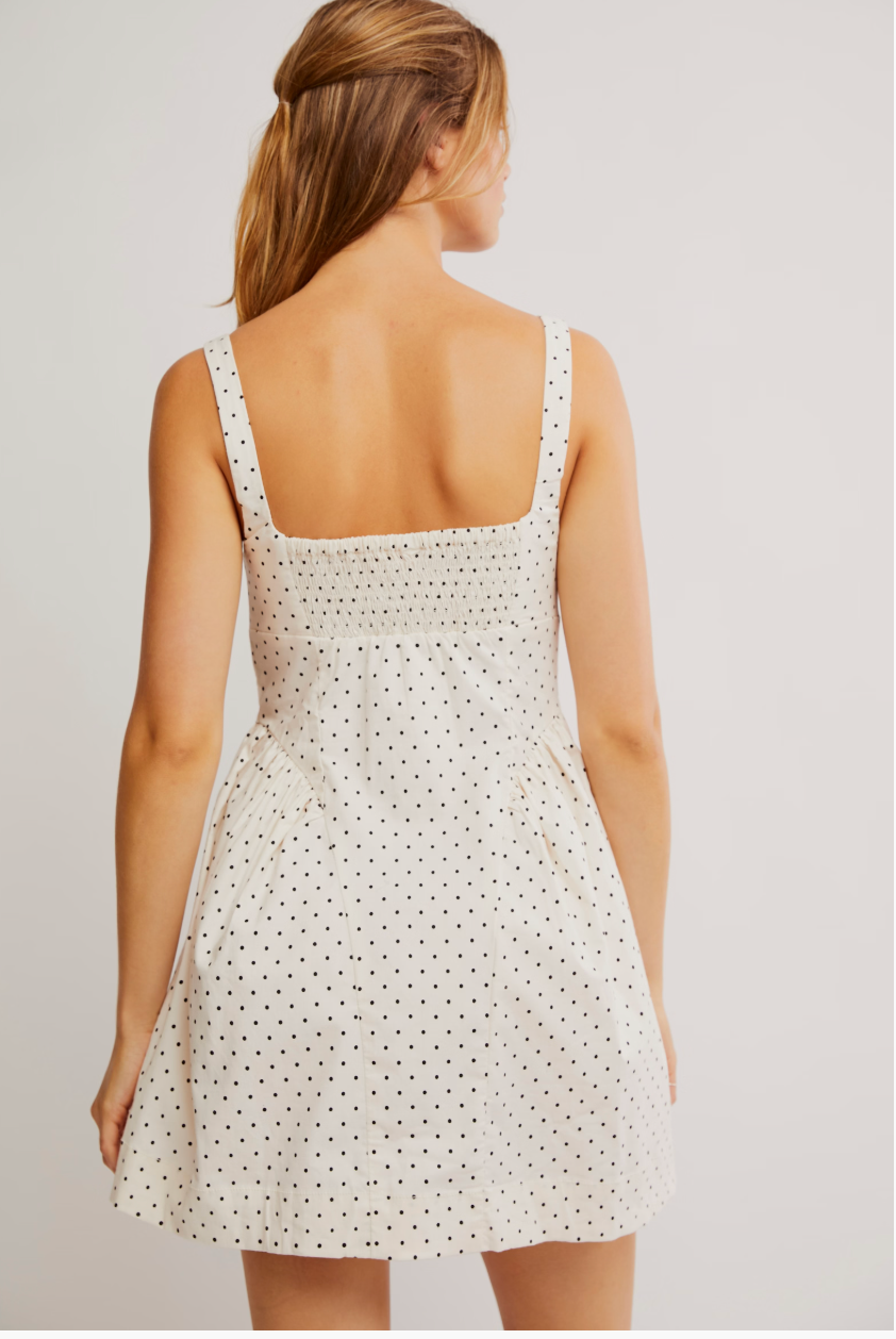 Printed Polka Dot Astrid Mini Dress