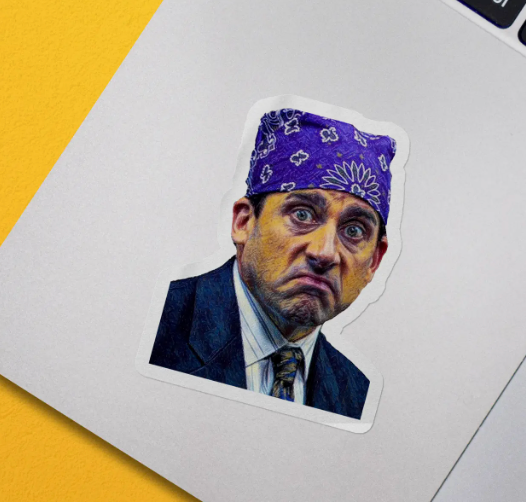 Prison Mike the Office Sticker, Funny Meme Sticker, the Office Sticker, the Office Tv Show, Vinyl Sticker, Water Bottle, Hydroflask Sticker
