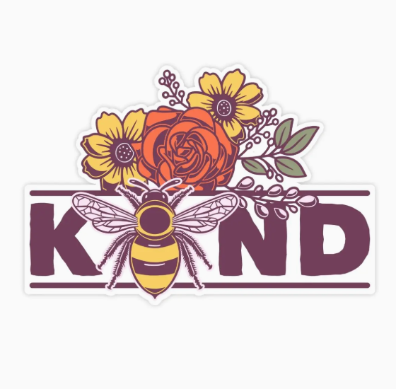 Sticker Bull - Bee Kind Sticker, Waterproof Vinyl Sticker For Waterbottle, Laptop and Refrigerator (Copy)