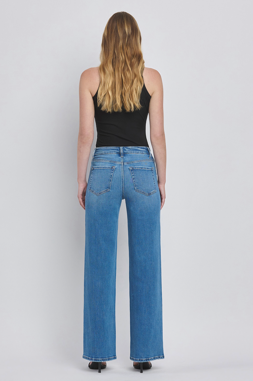Flying Monkey High Rise Wide Leg Jeans