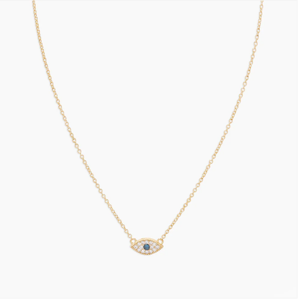 gorjana Evil Eye Charm Necklace
