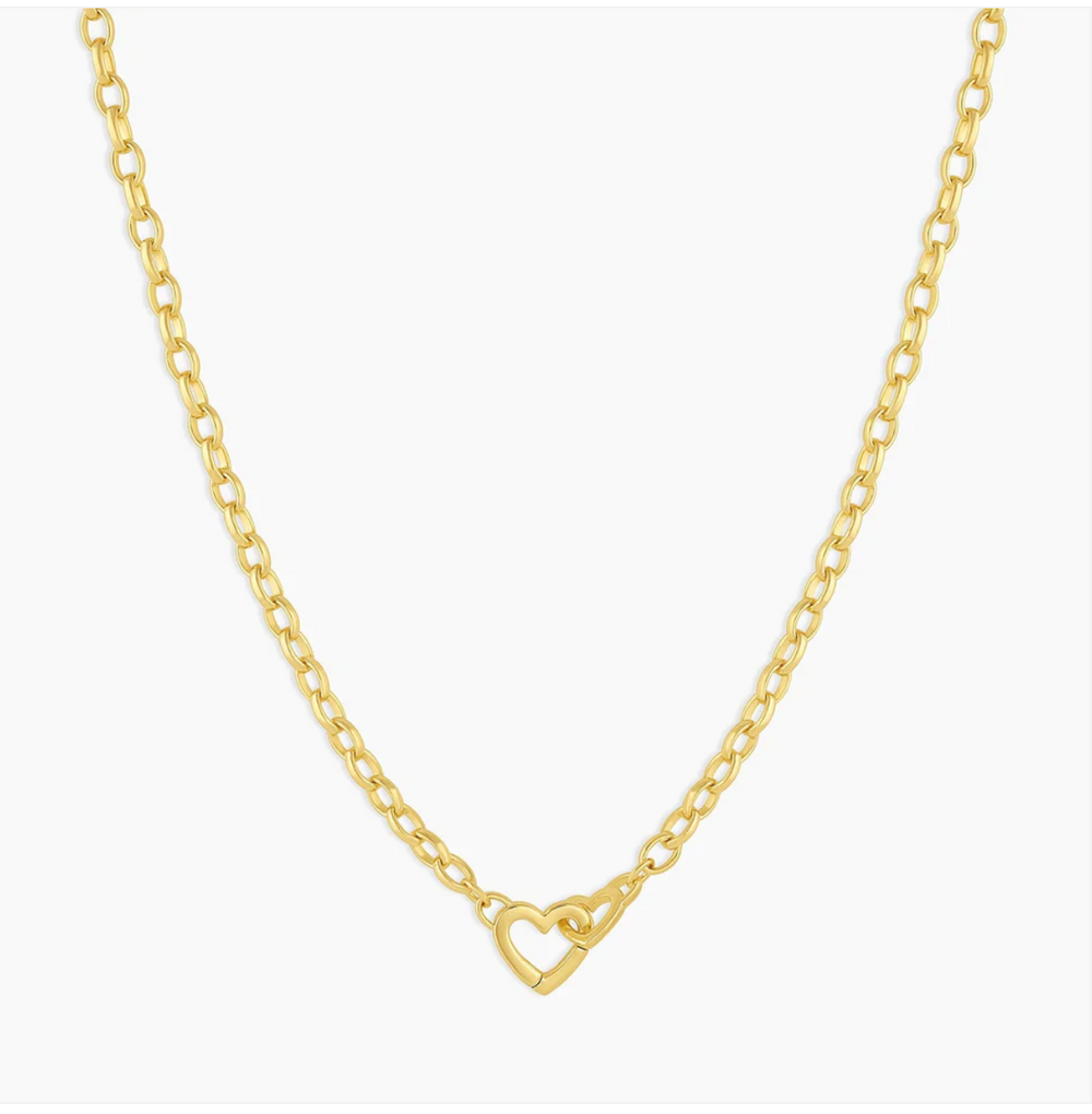 gorjana gold Parker Heart Mini Necklace