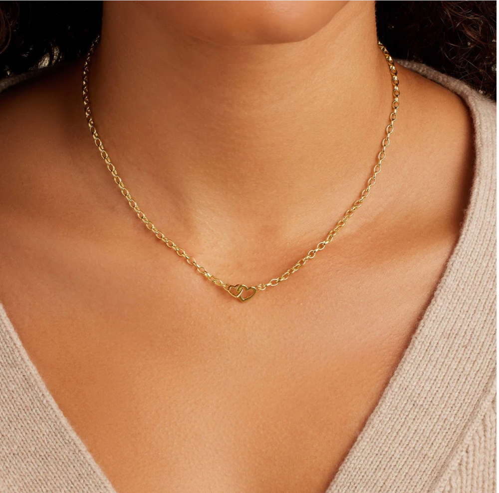 gorjana gold Parker Heart Mini Necklace