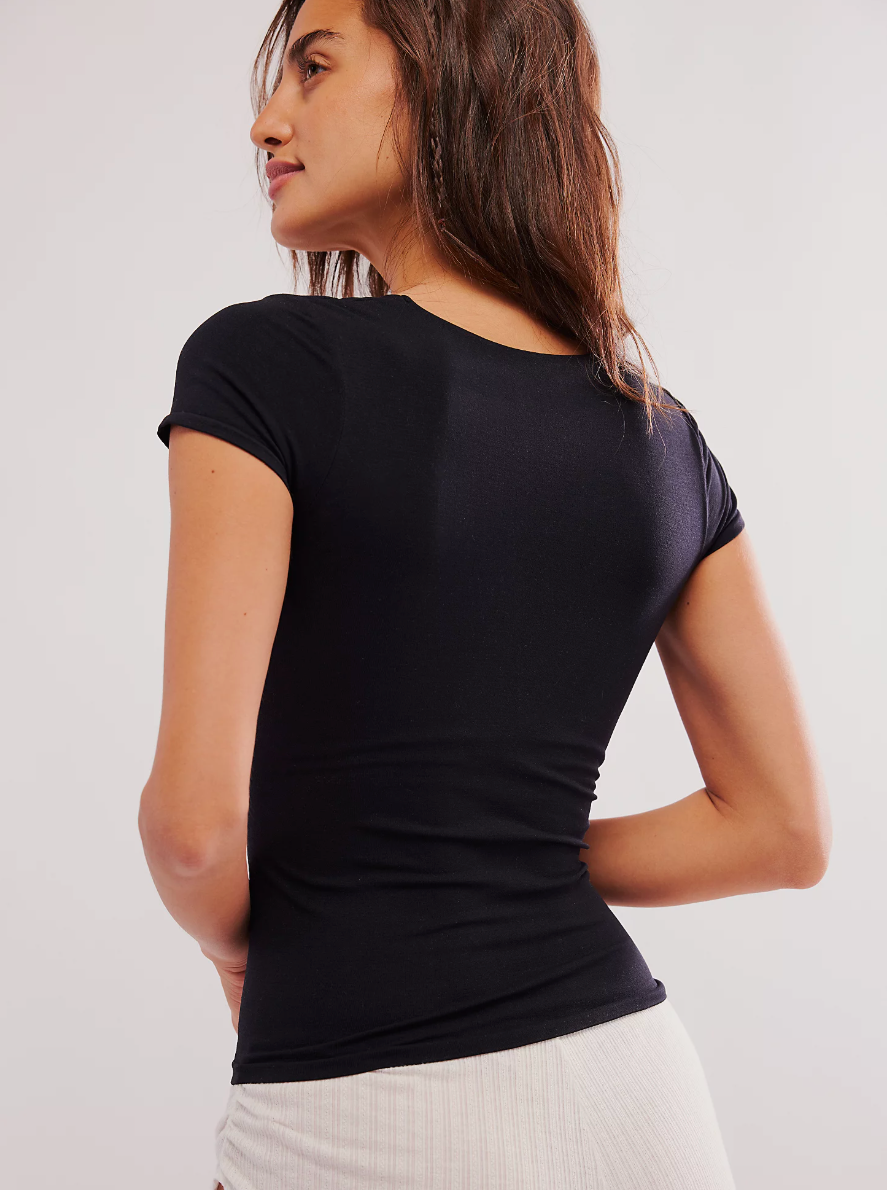 Free People Clean Lines Baby Tee